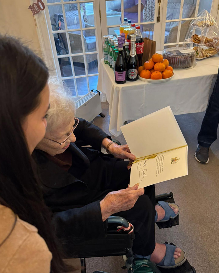 Patricia Celebrates 100th Birthday At Kingfishers Care Home